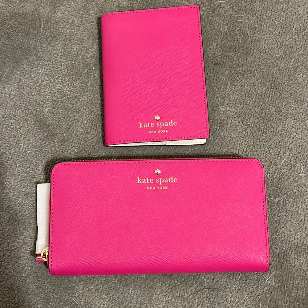Kate Spade Wallet and Passport- Pink